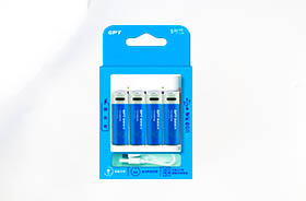 1.5V鋰電池 AA AAA可充電藍色帶掛卡可Type-c口充電